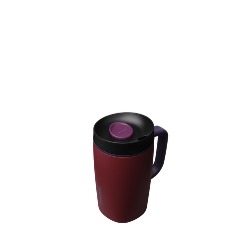 SmoothSip® Slider with Handle – Burgundy Bay / 12oz / Stainless Steel