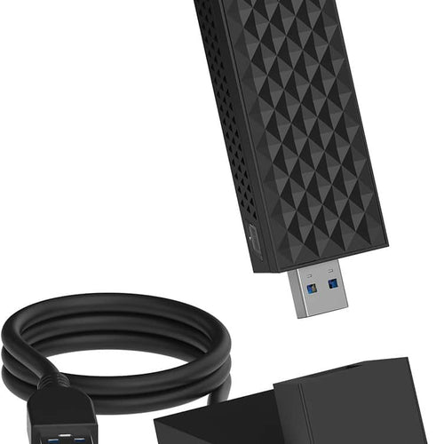 NETGEAR - Nighthawk A9000 Wi-Fi 7 USB 3.0 Adapter for Windows 11 PC - Black