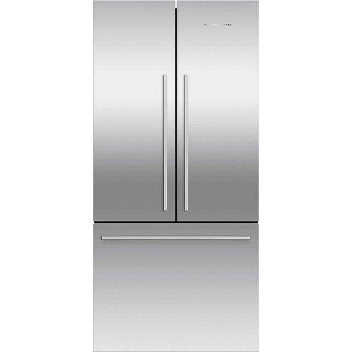 Fisher & Paykel - 32 in. Wide Series 7 16.9 Cu. Ft. French Door Refrigerator - Stainless Steel