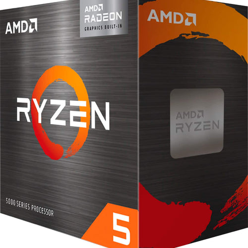 AMD - Ryzen 5 5600G 6-Core - 12-Thread - (4.4 GHz Max Boost) Unlocked Desktop Processor - Black