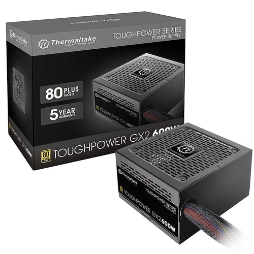 Thermaltake - Toughpower GX2 600W 80 PLUS Gold ATX Power Supply - Black