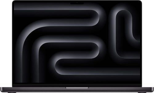 Front. Apple - MacBook Pro 16-inch Laptop - M5 Pro chip with 18-core CPU and 20-core GPU - 24GB Memory - 1TB SSD - Space Black.