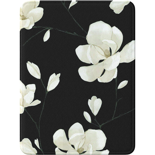 SaharaCase - Indy Series Hand Strap Case for Amazon Kindle Paperwhite (11th Gen, 2021-2022) - Black Floral