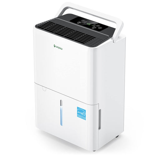 Waykar - 30-Pint Energy Star Quiet Dehumidifier with Auto Defrost and Bucket for Bedroom and Basement up to 2000 sq. ft - White