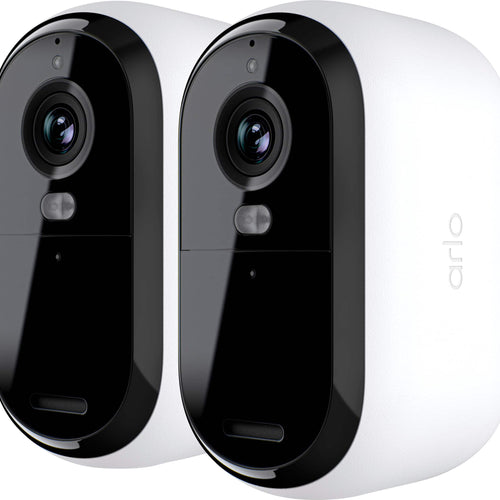 Arlo - Refurbished Excellent - Essential 2-Camera Outdoor Wireless 2K Security Camera (2nd Generation) with Color Night Vision - White