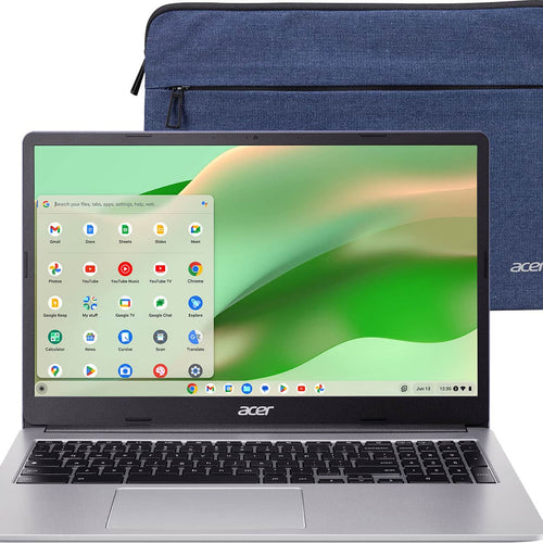 Acer - Chromebook 315 - 15.6" Full HD Laptop - Intel Celeron N4500 - 4GB LPDDR4X - 64GB eMMC - Protective Sleeve – - Silver