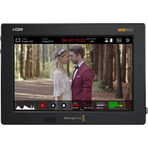 Blackmagic Design - Video Assist 7" 12G-SDI/HDMI HDR Recording Monitor - Black