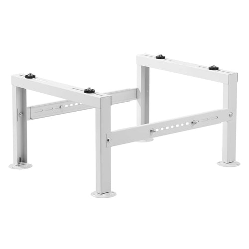 VEVOR - Mini Split Ground Stand, Adjustable Anti-Vibration Mini Split Stand for 9000-60000 BTU Ductless Air Conditioner Heat - White