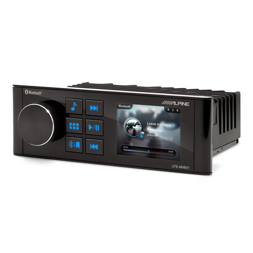 Alpine - UTE-MN801 Marine Head Unit with NMEA 2000 Compatibility - Black