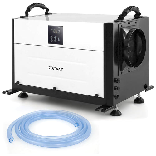 Costway - 192 Pint Crawl Space Dehumidifier Commercial Dehumidifier with 3 Modes & 24H Timer 2,600 Sq. ft Coverage Area - White