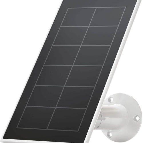 Arlo - Mounted Solar Panel Charger for Pro 5S 2K, Pro 4, Pro 3, Floodlight, Ultra 2, and Ultra Cameras - White