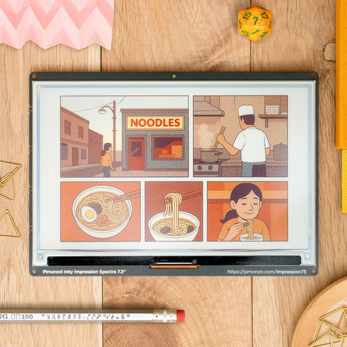 PIM773 Inky Impression 7.3" ePaper displays by Pimoroni