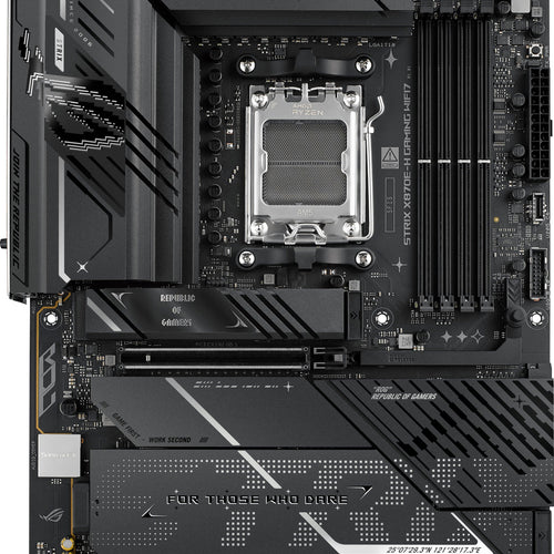ASUS - ROG STRIX X870E-H (Socket AM5) AMD X870 ATX DDR5 Wi-Fi 7 BE Motherboard - Black