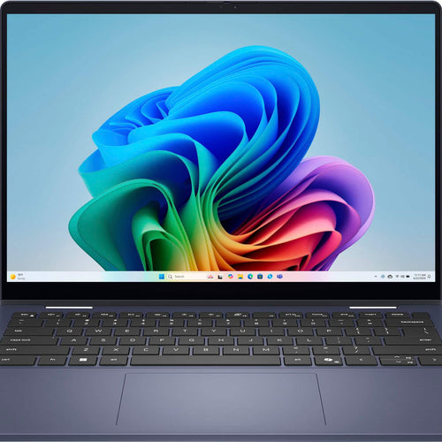 Dell - Plus 14" 2K 2-in-1 Touchscreen Laptop - AMD Ryzen AI 300 Series AI 5 340 2025 - 16GB Memory - 512GB Storage Copilot+ PC - Midnight Blue