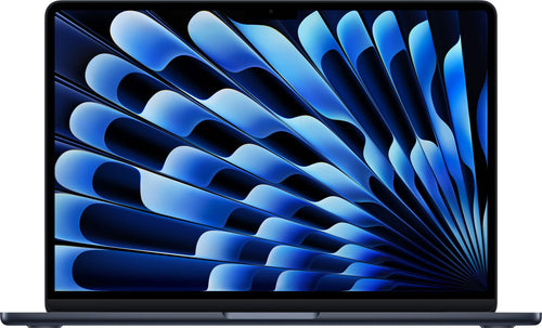 Front. Apple - MacBook Air 13-inch Laptop - M5 chip with 10-core CPU and 10-core GPU - 24GB Memory - 1TB SSD - Midnight.