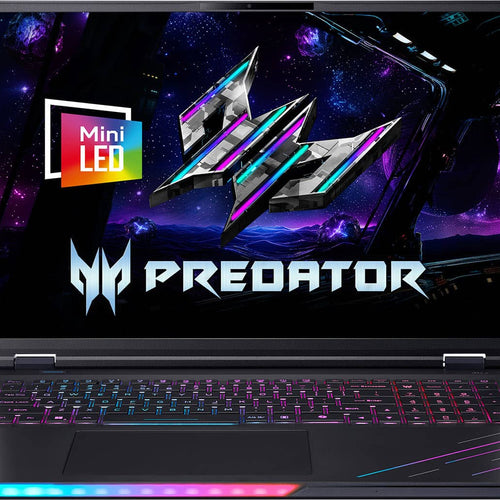 Acer - Predator Helios AI Gaming Laptop-18" Mini LED 2.5k-Intel Ultra 9 290HX Plus 2026–RTX 5080 - 32GB Memory-1TB Storage - Abyssal Black