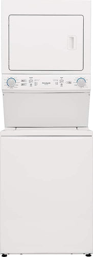 Frigidaire - 3.9 Cu. Ft Washer and 5.5 Cu. Ft. Electric Dryer Laundry Center with Long Vent - White