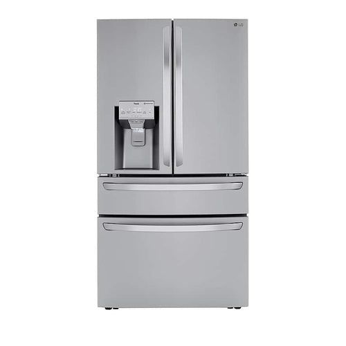 LG - 29.5 Cu. Ft. 4-Door French Door Smart Refrigerator with Craft Ice - Stainless Steel