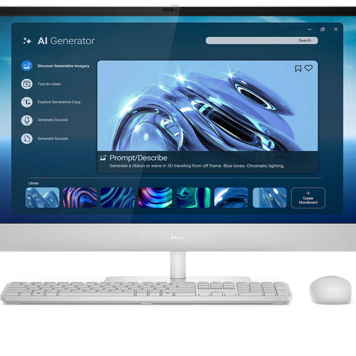 Dell - EC27260 27" All-in-One Copilot+ PC - FHD Touch Display - Intel Core Ultra 7 355, 64GB RAM, 4TB SSD, Windows 11 Pro - Light Ash