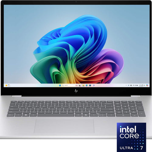 HP - OmniBook X 17.3" Full HD Touchscreen Laptop - Intel Core Ultra 7 (2024) - 16GB Memory - 512GB SSD - Copilot+ PC - Glacier Silver