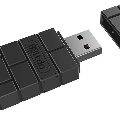 8BitDo - Wireless USB Adapter 2 for Most Gaming Controllers - Black