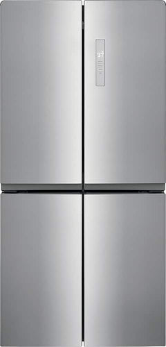 Frigidaire - 33 in. Wide 17.4 Cu. Ft. 4-Door French Door Refrigerator - Fingerprint-Resistant Stainless Steel Look