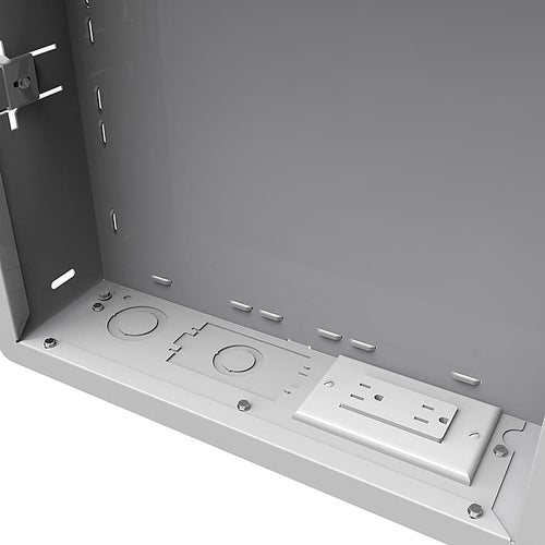 Peerless-AV - 14x14" In-wall Box with Duplex Surge Suppressor - White