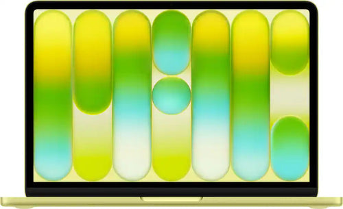 Apple - MacBook Neo 13-inch Laptop - A18 Pro chip with 6‑core CPU and 5‑core GPU - 8GB Memory - 512GB SSD - Citrus — Front view