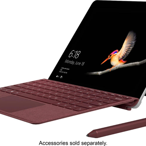 Microsoft - Geek Squad Certified Refurbished Surface Go - 10" Touch-Screen - Intel Pentium Gold - 8GB Memory - 128GB Storage - Silver