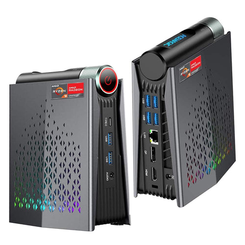 ACEMAGIC - S3A Mini Gaming PC - AMD Ryzen 7 H 255 (8C/16T,up to 4.90 GHz) - 16GB LPDDR5 RAM 512GB SSD - AMD Radeon 780M - 3-Mode - Black