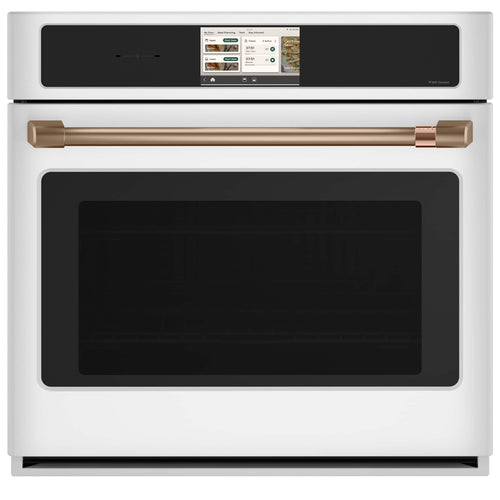 Café - 30" Smart Built-In Single Electric Convection Wall Oven with Air Fry and Precision Cooking Modes - Matte White
