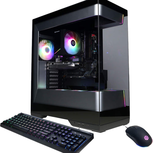 CyberPowerPC - Gamer Master Gaming Desktop - AMD Ryzen 5 5500 - AMD Radeon RX 9050 4GB - 8GB DDR4 - 500GB PCIe 4.0 SSD - Black