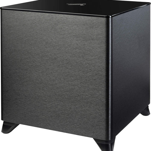 MartinLogan - Dynamo Foundation 12, 12” Sealed, Powered Subwoofer, with Magnitude MT-700 Amplifier, DSP-Optimized, and Wireless Ready - Brushed Black