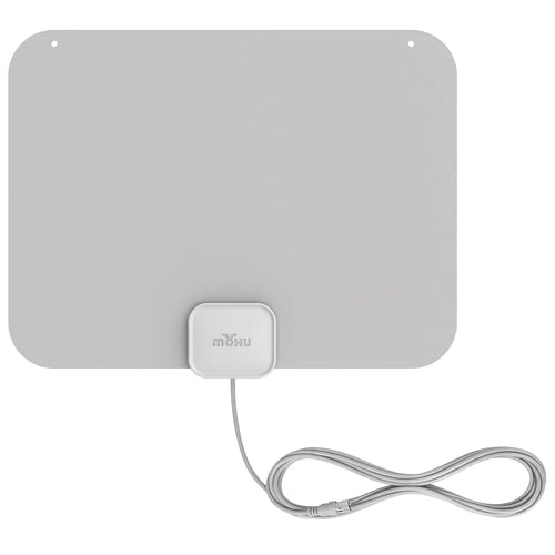 Mohu - Leaf Ultra-Thin Indoor TV Antenna 40-Mile Range, UHF VHF Multi-Directional, 4K 8K UHD NEXTGEN TV - Warm Gray