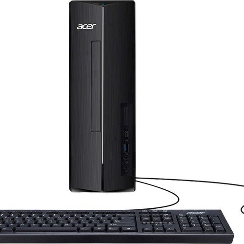 Acer - Aspire XC-1715 Desktop- Intel Processor N150 - 512GB M.2 2280 PCIe SSD-8GB DDR5 Memory - Black