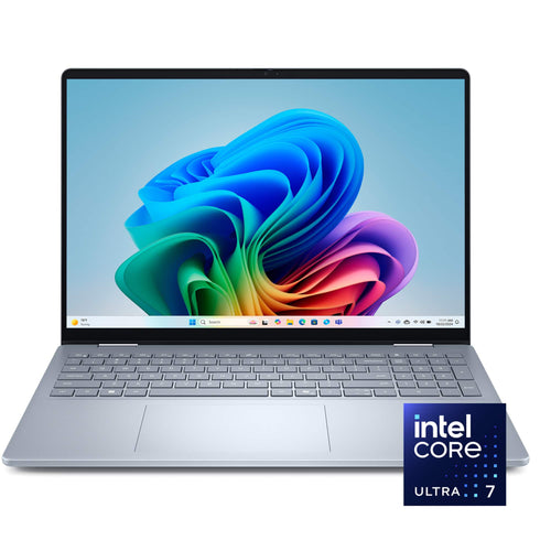 Dell - Plus 16" 2K 2-in-1 Touchscreen Laptop - Intel Core Ultra 7 Series 2 256V 2024 - 16GB Memory - 1TB Storage - Copilot+ PC - Ice Blue