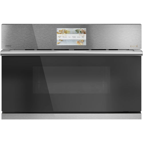 Café - 1.7 Cu. Ft. Convection Built-In Microwave with 120V Five in One Advantium Technology - Platinum Glass
