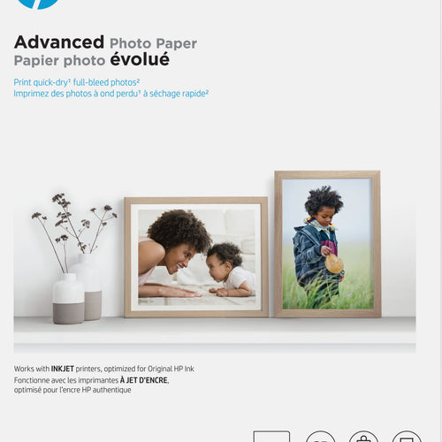 HP - Advanced Glossy 8" x 10" Photo Paper - 25 Count - White
