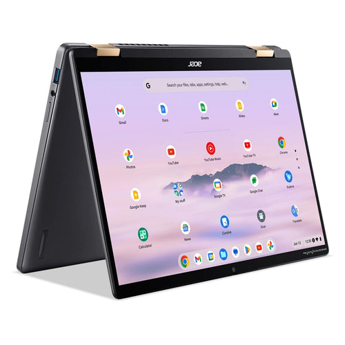 Acer - Chromebook Plus Spin 714 Laptop with Google AI – 14" WUXGA Touch - Intel Core Ultra 5 115U – 8GB LPDDR5 – 256GB SSD - Steel Gray