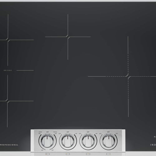 Frigidaire - Professional 30 in. Wide 4 Elements Built-In Electric Induction Cooktop - Stainless Steel