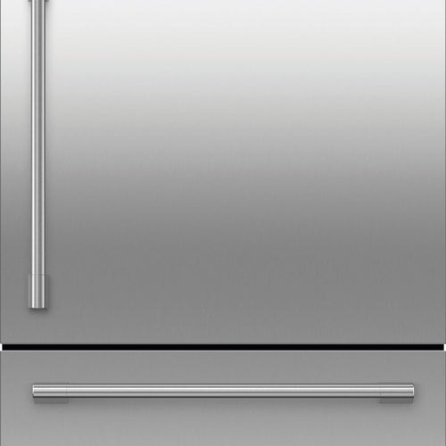 Fisher & Paykel - 36 in. Wide Active Smart 17.1 Cu Ft Bottom Freezer Refrigerator with Ice - Stainless Steel