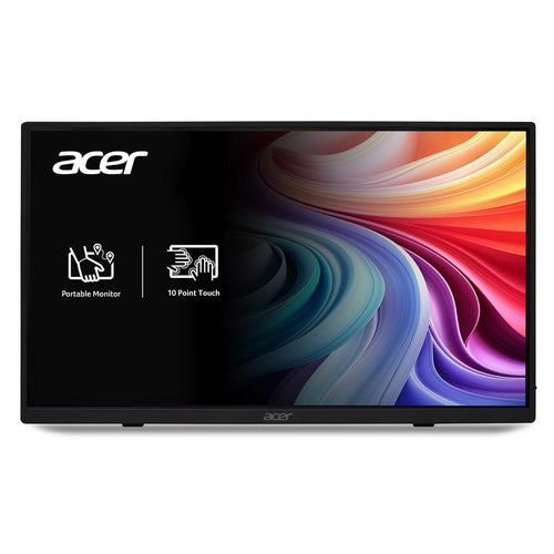 Acer - 15.6" LCD FHD 60Hz Adaptive Sync IPS Portable Touch Monitor (USB Type-C, Mini HDMI & Micro USB) - Black