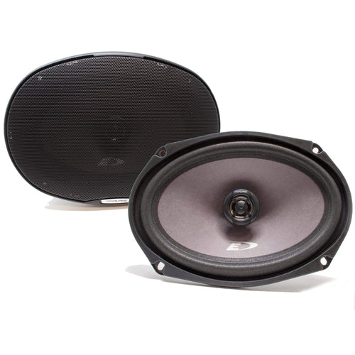 Alpine - SXE-6926S 6x9" 2-Way Coaxial Speakers (Pair) - Black/Gray
