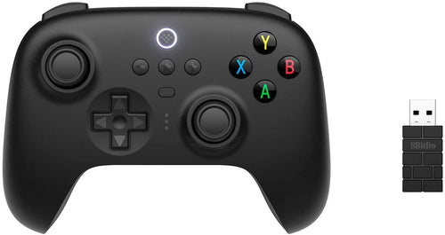 Front. 8BitDo - Ultimate 2.4G Wireless Controller for Android, iOS, Windows and Steam Deck with Hall Effect Joysticks - Black.
