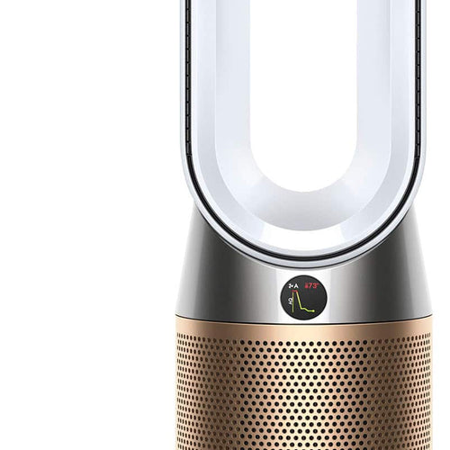 Dyson - Purifier Hot + Cool Formaldehyde - HP09 - Smart Tower Air Purifier, Heater and Fan - White/Gold