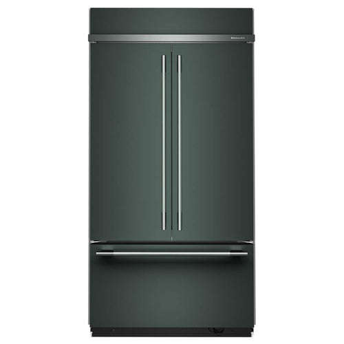 KitchenAid - 42 in. Wide 24.2 cu. ft. Built-In French Door Bottom Mount Refrigerator - Juniper