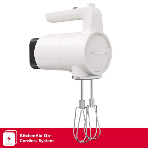 KitchenAid Go Cordless Hand Mixer - battery included, KHMR762 - Porcelain White