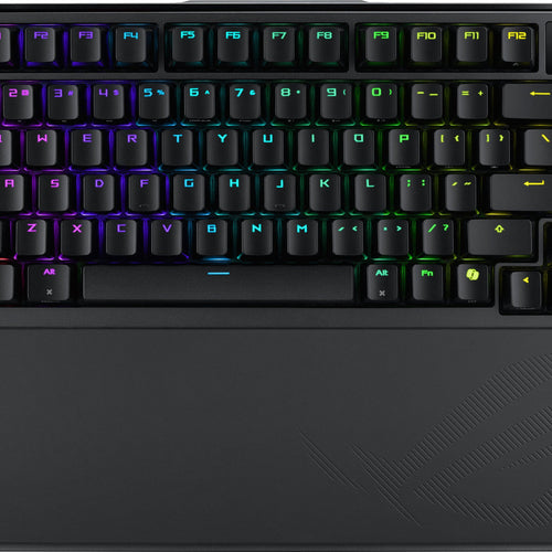 ASUS - ROG Azoth Extreme 75% Wireless Mechanical Gaming Keyboard with ROG NX Snow Linear Switches and Color OLED Touchscreen - Black