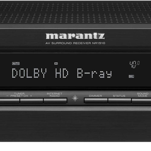 Marantz - NR1510 NR 5.2-Ch. Bluetooth Capable With HEOS 4K Ultra HD HDR Compatible A/V Home Theater Receiver - Black