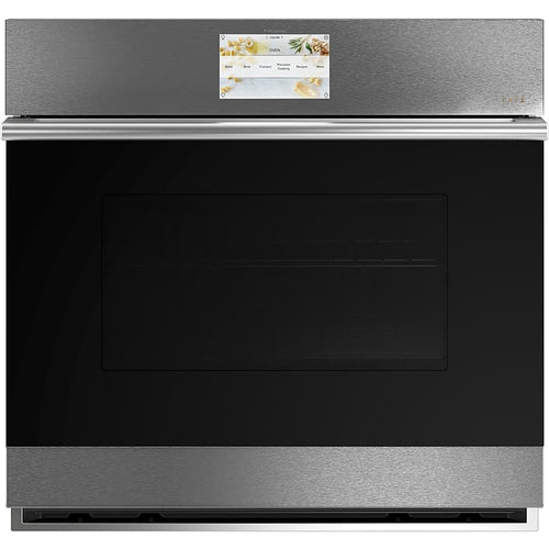 Café - 30" Built-In Single Electric Convection Wall Oven - Platinum Glass
